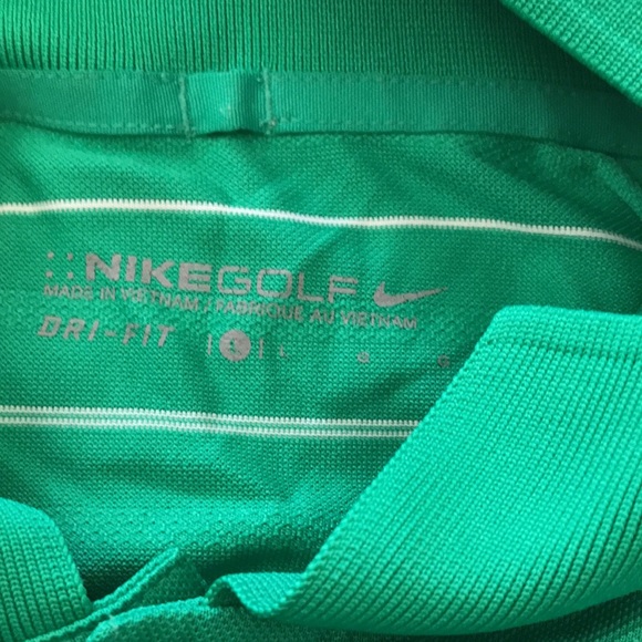Nike Golf Dri-Fit 1/4 Button Striped Polo Men’s Large - Picture 2 of 3